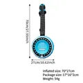 Blue inflatable banjo musical instrument toy for party stage performance, 70x27cm size - Inflatable Banjo