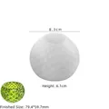 Diamond textured round silicone mold for candle jars and DIY storage boxes, 8.3cm diameter - No. 5 Polka Dot Storage Box Mold