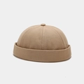 Minimalistische kaki docker-pet voor heren met een klassiek 6-paneels ontwerp - Verstelbaar / Khaki