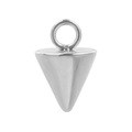 Ciondolo a cono argento minimalista in acciaio lucido per la creazione di gioielli - Argento
