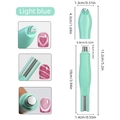 Light blue multifunctional heart and snake pattern cat eye nail magnet tool for 3D manicures - Detachable Heart Snake Pattern Magnet 02(tm01-59) / Light Blue