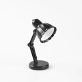 Mini lampe de lecture LED noire avec bras pliable et abat-jour en forme de pétale - 09A-Noir