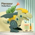 DIY assembly Pterosaur toy in light green with screwdriver and suction cup bullets - Pterosaur (OPP Bag)