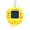 Gelbes herzförmiges virtuelles Haustier-Spielzeug mit LCD-Display und Metallkette - Gelb