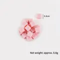 Roze 0,8cm PVC suikerblokjes voor DIY taartdecoratie en sieraden maken accessoires - 0.8cm - Roze
