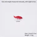 Μινιατούρα κόκκινο ψάρι koi 1,5cm PVC για διακόσμηση ενυδρείου και μικροτοπίου DIY - 1.5cm Κόκκινο Koi