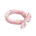 Pink puppy cooling pet scarf with soft quilted texture and cute cartoon pattern - 100*5cm / Pink Dog