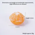 Candela all'arancia sbucciata realistica dimensioni 3,2x4,5cm e peso 38g dettagli - 4.5cm Arancia Gialla Sbucciata Grande (Chiaro)