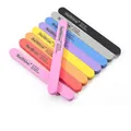 Washable S100/180 foam nail files in various vibrant colors for professional shaping - Mixed Random