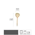Cucchiaio in ceramica artigianale giapponese beige con finitura a smalto puntinato - Cucchiaio Giallo Opaco 13.6CM