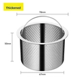 Thickened 304 Stainless Steel With Punched Holes / 5cm High