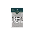 Stickers à ongles FANSIDE FS-011 avec motifs de nœuds noirs et décorations treillis - Style de Nœud et Pointillé en Relief 3D (FS-011)