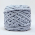 Ovillo de lana de chenilla azul claro gruesa para tejer mantas y bufandas a mano - Gris Claro (21)