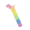 Rainbow dinosaur fidget bracelet made of sensory silicone with pop bubble design - Dinosaur Candy Color