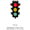 Traffic light shaped aluminum foil balloon for racing party decorations 39x64cm - Traffic Light Signal Shape