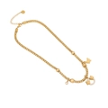 Collana dorata con ciondolo a farfalla e ciondoli in cristallo su catena a serpente - 2# Collana Farfalla