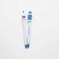Dettaglio di penne da infermiera con il testo You Are Hero stampato sul fusto della penna - Design Medico/Set da 2 / Blu
