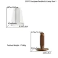 Siliconen mal voor DIY kandelaar in Europese stijl met reliëfstructuur afwerking - Europese Stijl Kandelaar Basis Vorm 01 (D5317)