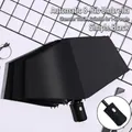 Black 8-rib automatic folding umbrella with 100cm UV protection canopy and black coating - 8-Rib Automatic / Starry Black