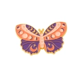 Purple Orange Celestial Butterfly