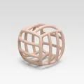 Pale peach silicone maze ball teether toy for baby easy grasping and teething relief - Nude