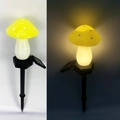 Solar mushroom landscape light with yellow cap and warm glow for outdoor garden - Single Mushroom Yellow