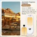 White automatic fragrance sprayer with LED display and Shangri-La scented refill - Machine + Zen Tea Scent
