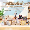 Rotating crystal fox figurine from Dreamy Mountain and Sea series with wooden base - A086 Meow Talk Energy Crystal Series Set of 8 / Full Box Set