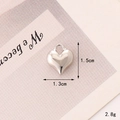 C339 13mm*15mm Silver Heart