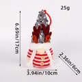 Light-up Christmas gnome with grey sequin hat and reindeer antlers 17x10cm size - Antler Sequin Female