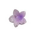 Purple gradient flower hair claw clip with a transparent glitter finish for women - Maple Leaf Claw / Purple