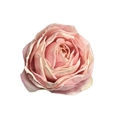 Pink gradient handmade silk rose napkin ring for wedding and banquet table setting - Silk/Alloy / Pink Rose (Set of 6)