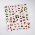 3D embossed Christmas nail decals TS-3950 featuring panda and Santa Claus patterns - TS-3950 Christmas Cabin (3D Embossed)