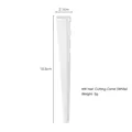 Professionele witte knipkam M4, 18,8cm lang met antisliphandgreep voor kappers - Wit