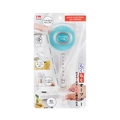 Japanese multipurpose manual can opener and bottle lid gripper with magnetic back - Large / Clear