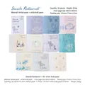 Seaside Restaurant vintage stickers set with grass paper and white kraft paper for DIY - Seaside Restaurant