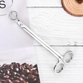 Polished silver stainless steel candle wick trimmer on a cozy lifestyle background - Silver Wick Trimmer