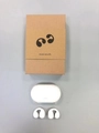 Weiße T7500 Knochenleitung Clip-On-Kopfhörer mit Ladekoffer und Verpackung - Kraftpapier-Box / Weiß
