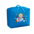 Blue Oxford fabric storage bag with cartoon lion print for kids bedding and clothes - Thickened Dark Blue Rocket Lion - X-Large