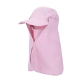 Pink multi-functional outdoor sun hat with face shield and neck flap for women - Pink