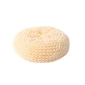 Long handle kitchen dish brush with beige nano cleaning mesh ball for non-stick pans - Nano Fiber Ball / Off White