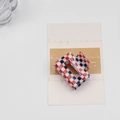 Checkered square hair claw clip in red white and blue pattern made of resin - Red White Blue Checkered