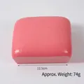 Pink slow rebound PU foam bread toy, rectangular toast model, 12.5cm size, 74g weight - Large Square Pink Bread