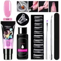 Kit extension unghie con gel 008 Rose Pink, slip solution e strumenti professionali - Rosa Antico (PGP008)
