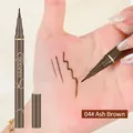 Eyeliner liquide imperméable 0,05mm teinte 04 Gris Brun avec trait de test - 4# Brun Gris