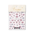 Autocollants d'ongles lotus aquarelle violette dans leur emballage d'origine - Style de Lotus Aquarelle Violet (MS105)