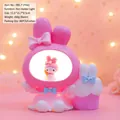 Pink My Melody resin pencil holder night light ornament for desktop storage and bedroom decor - My Melody Pen Holder Lamp (985-7B Pink)