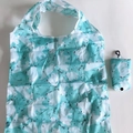 Foldable mint green eco-friendly shopping bag with polar bear print and storage pouch - 16kg / 38*58cm / Polar Bear (XC-43)