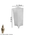 Embossed bottle silicone mold for DIY candles with dimensions 9.7x4.4cm in white - No. 3 Embossed Relief Bottle