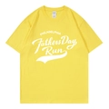 Bright yellow Philadelphia Fathers Day Run cotton T-shirt in loose casual fit - Yellow 317